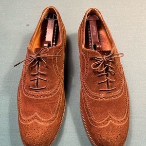 Valentino Men’s Brown Suede Leather Dress Shoes size 11 1/2
